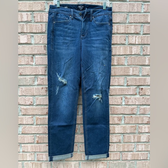 NYDJ Curves 360 Distressed Jeans - Picture 1 of 8